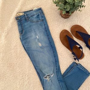 Hollister Super Skinny Ripped Jeans
